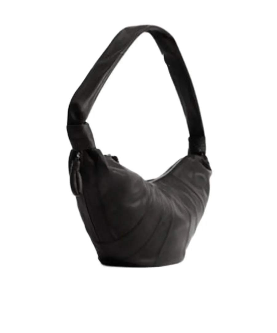Large Croissant Leather Shoulder Bag