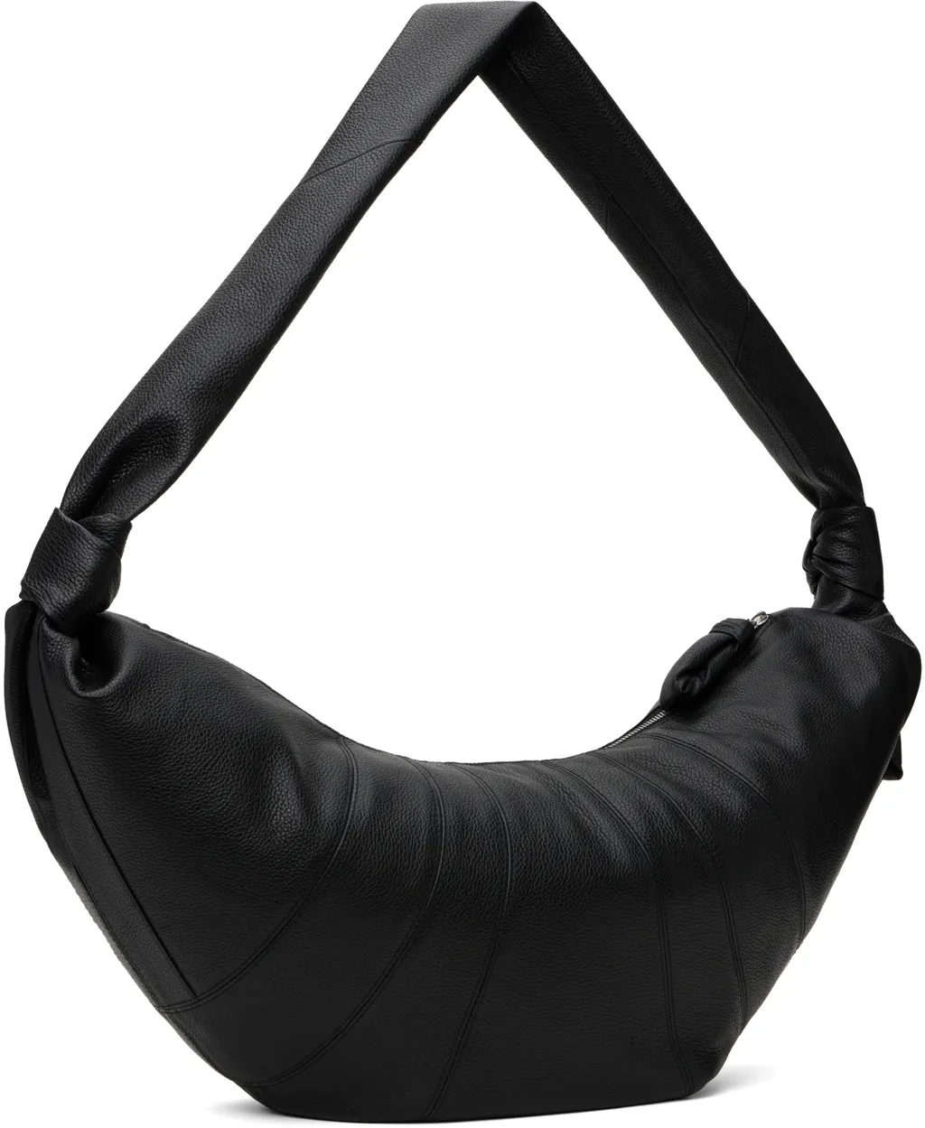 Large Croissant Leather Shoulder Bag