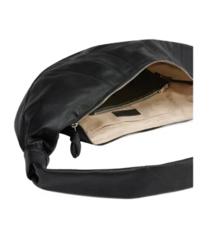 Large Croissant Leather Shoulder Bag