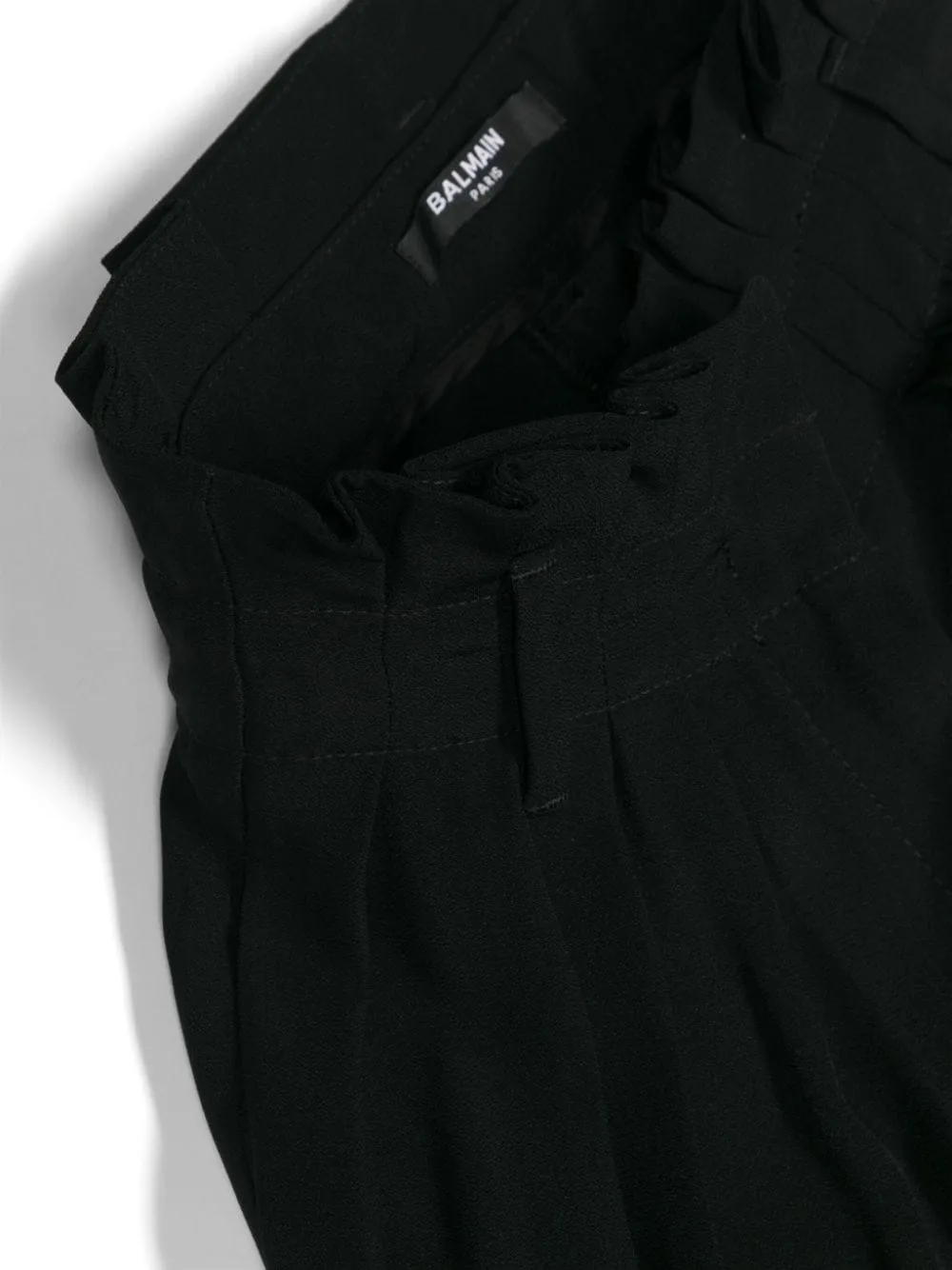 Balmain Kids High-Waist Wide-Leg Trousers