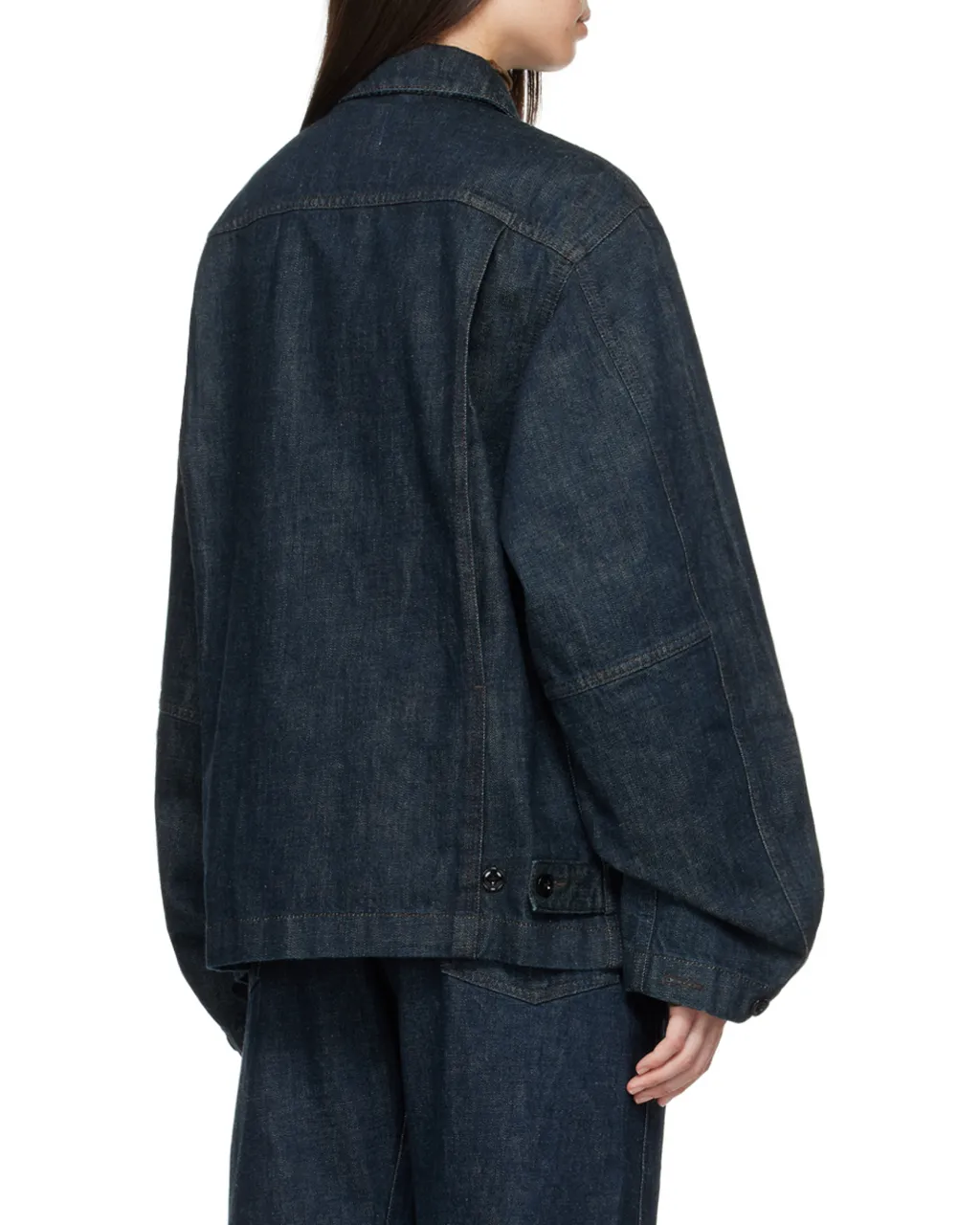 Lemaire Collared Button-Up Denim Jacket