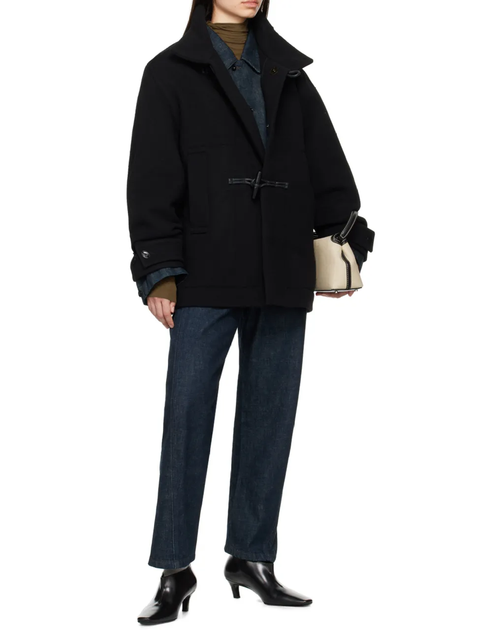Lemaire Collared Button-Up Denim Jacket