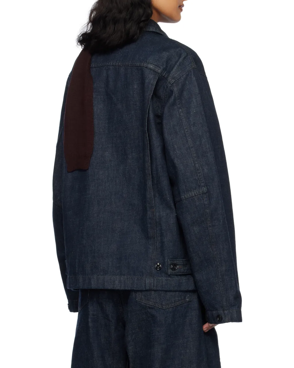 Lemaire Collared Button-Up Denim Jacket