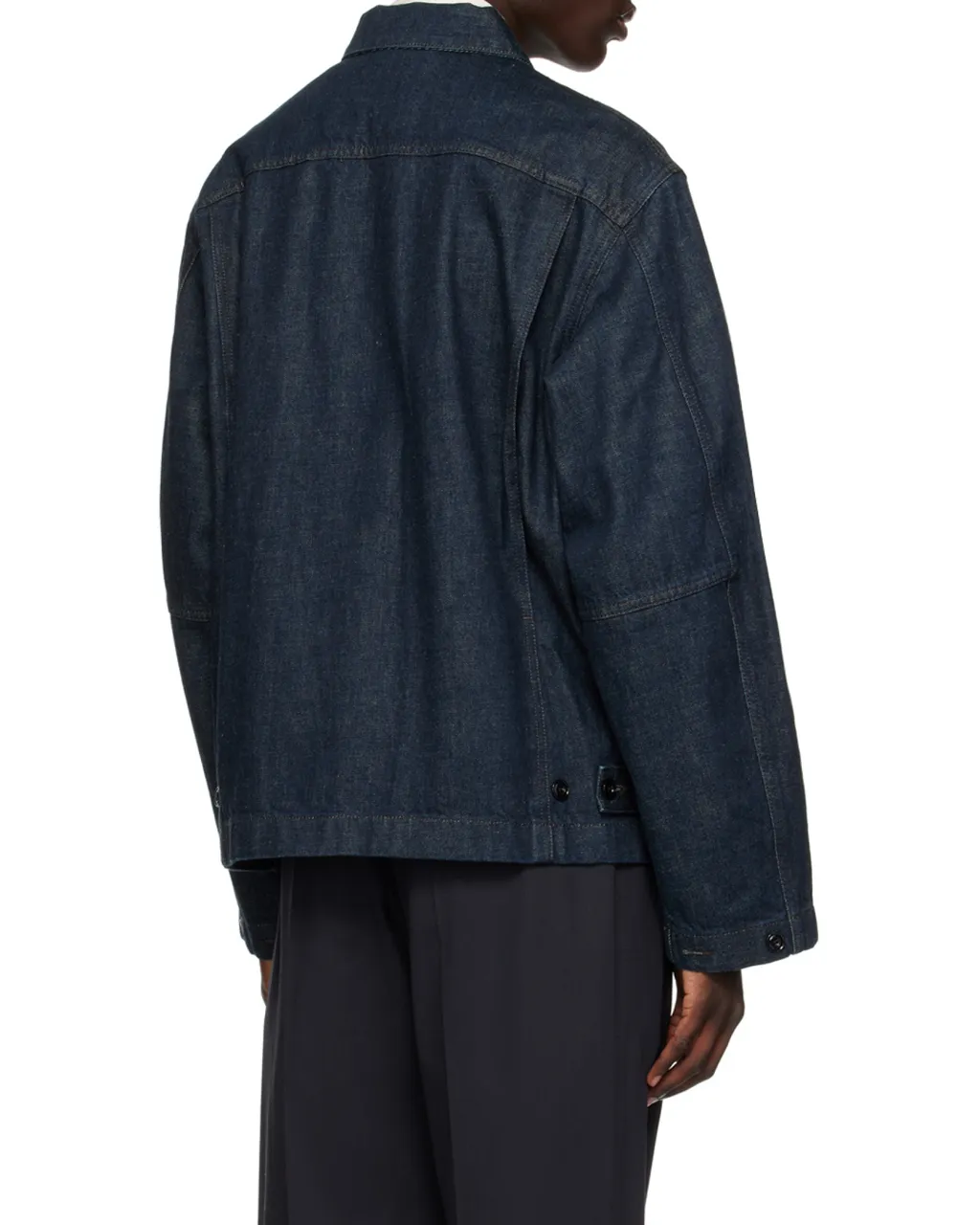 Lemaire Collared Button-Up Denim Jacket
