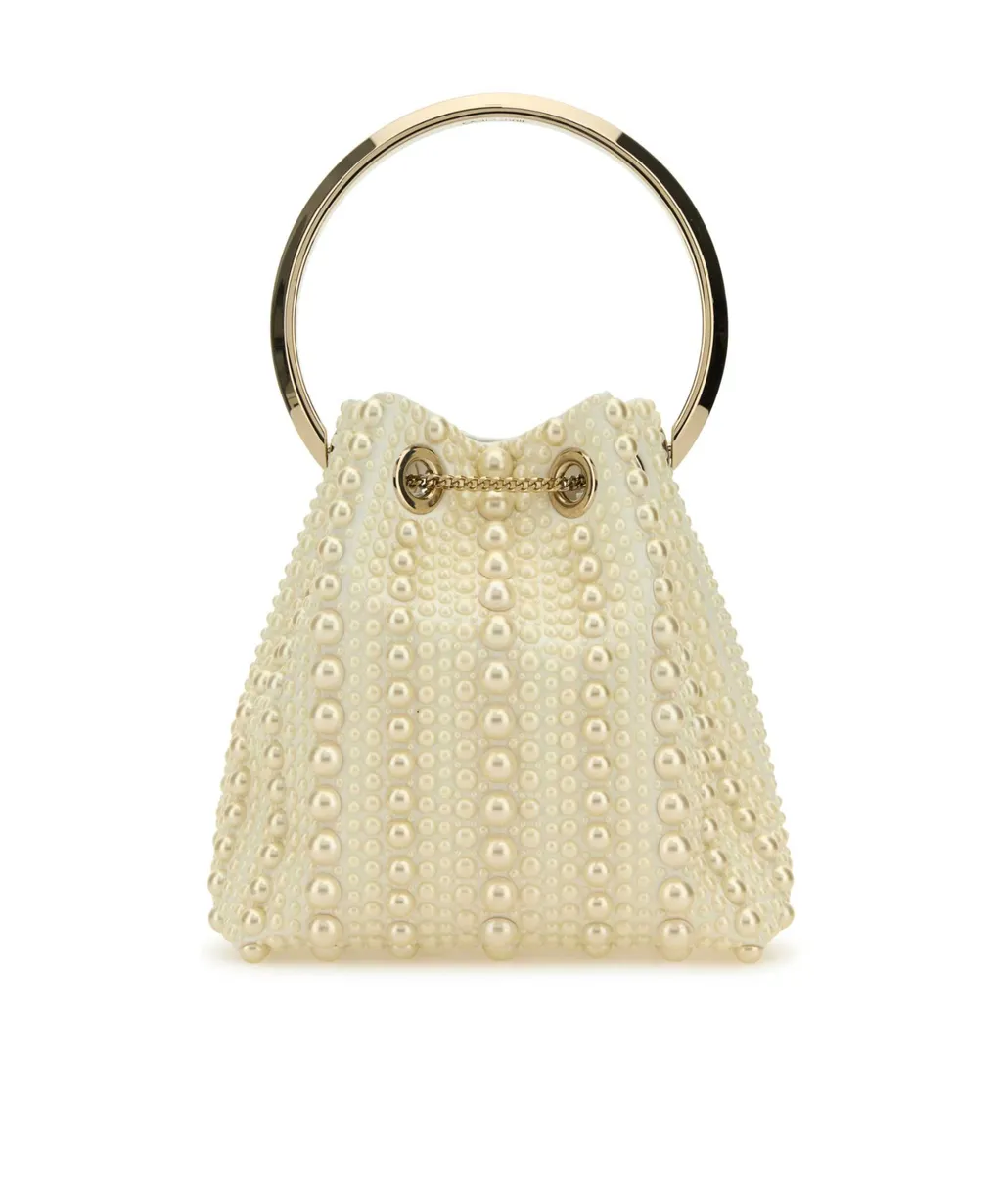 Jimmy Choo Embellished Drawstring Bucket Bag