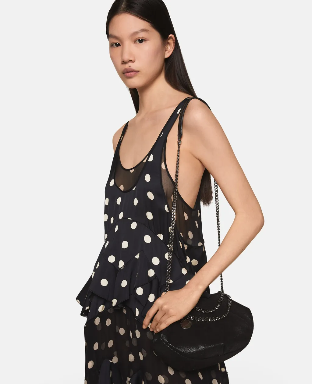 Stella Mccartney Falabella Logo Charm Mini Tote Bag