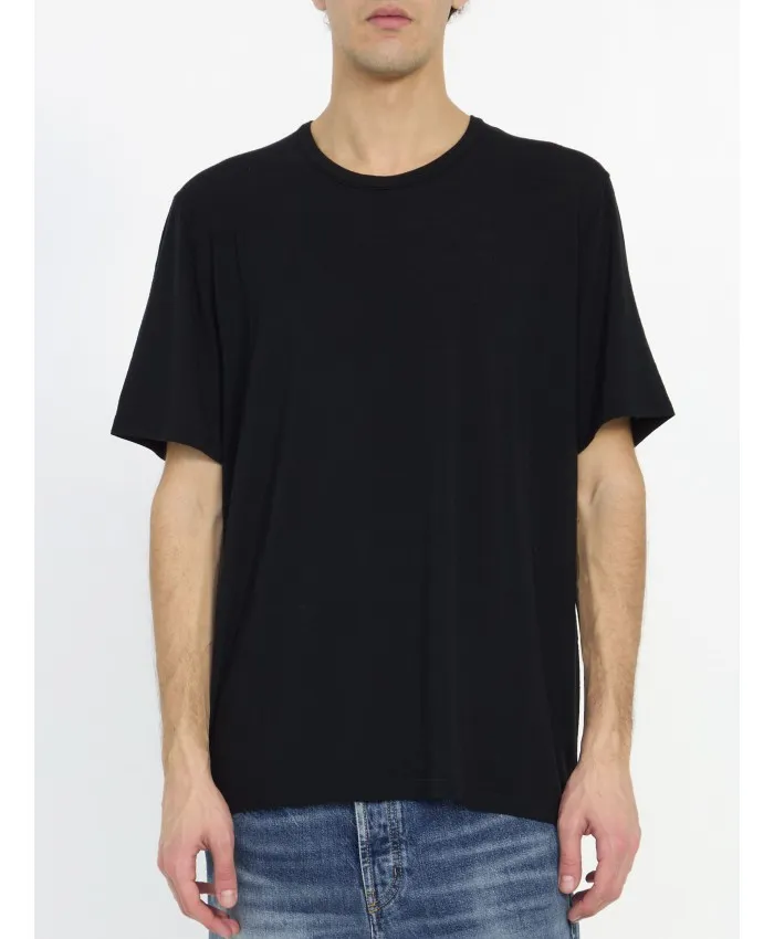 Saint Laurent Crewneck Short-Sleeved T-Shirt