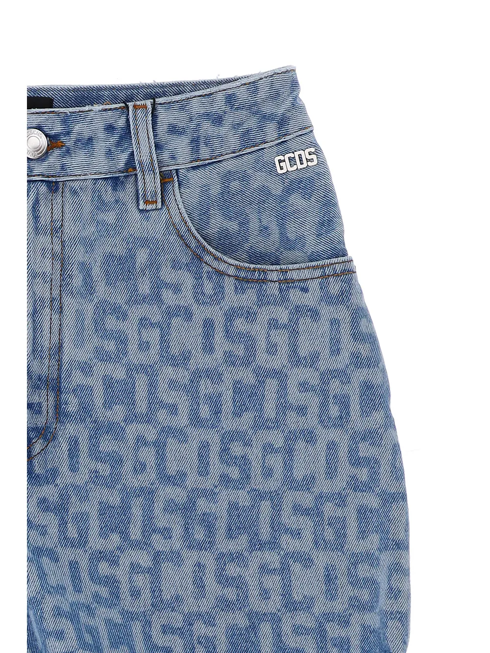 Monogram High-Rise Denim Shorts
