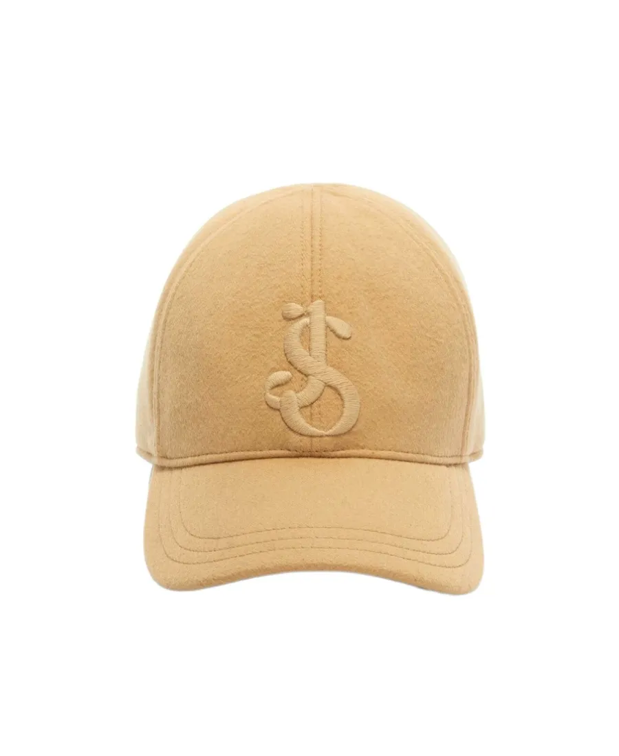 Jil Sander Logo Embroidered Curved-Peak Baseball Cap