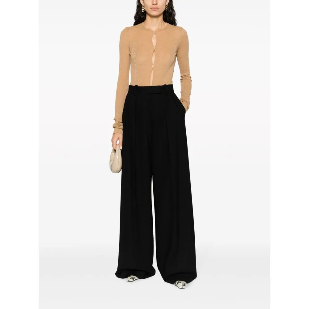 Long-Sleeved Knitted Jumpsuit