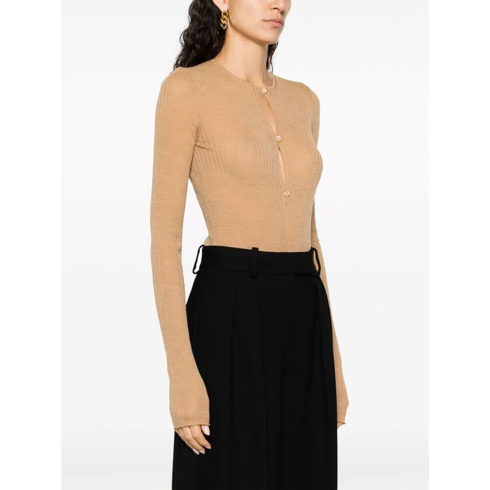 Long-Sleeved Knitted Jumpsuit