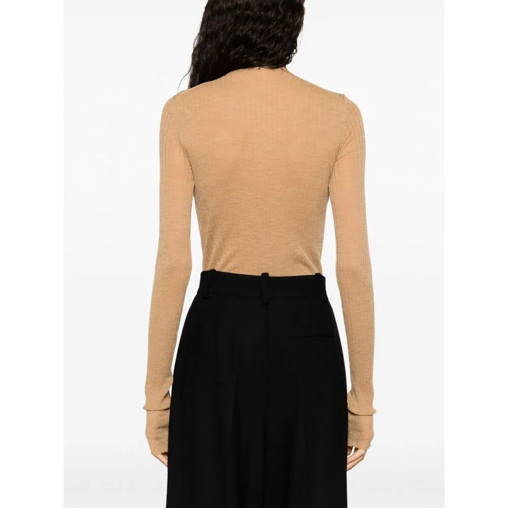 Long-Sleeved Knitted Jumpsuit
