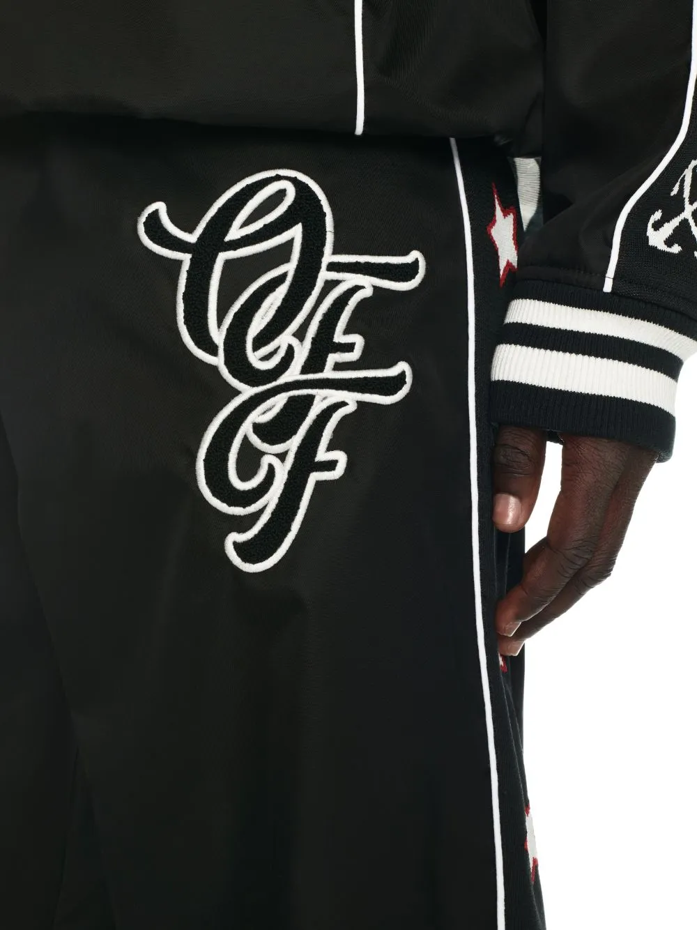 Off-White Logo Patch Elasticated Waistband Trousers