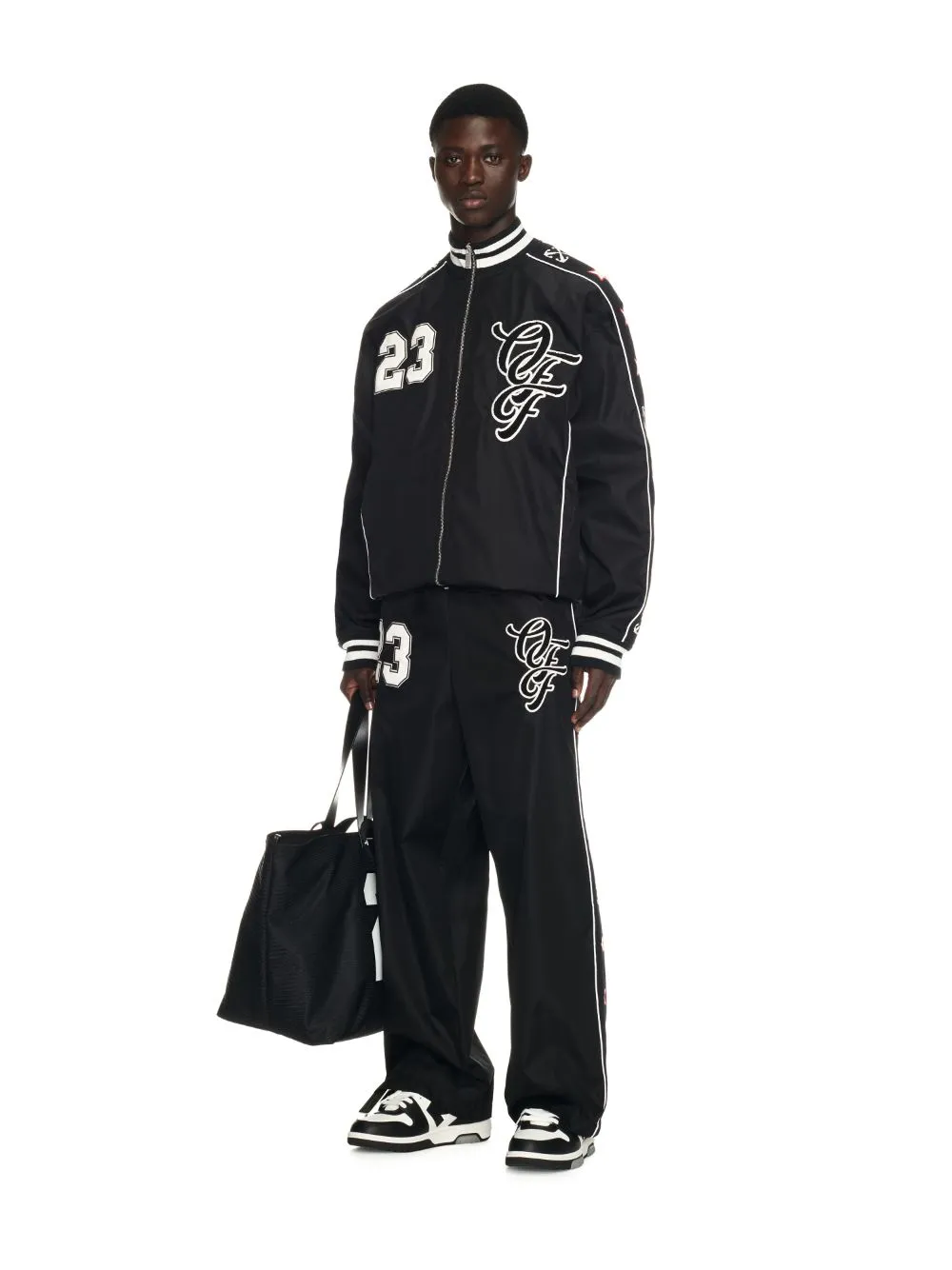 Off-White Logo Patch Elasticated Waistband Trousers