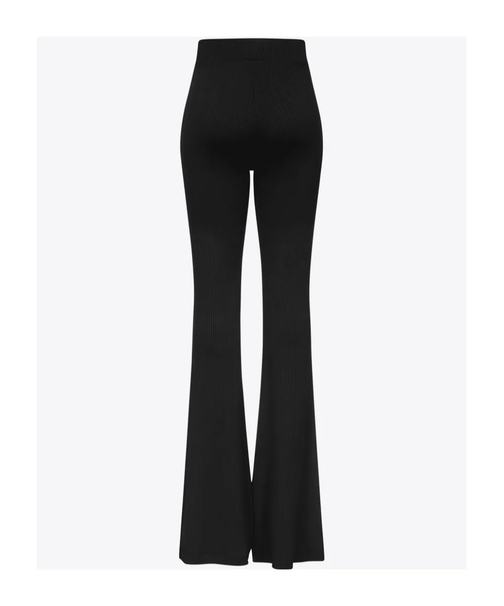 Area Star-Stud High-Waist Flared Trousers