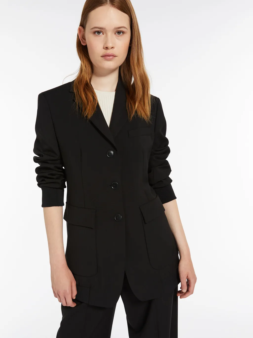 Weekend Max Mara Single-Breasted Long-Sleeved Jacket