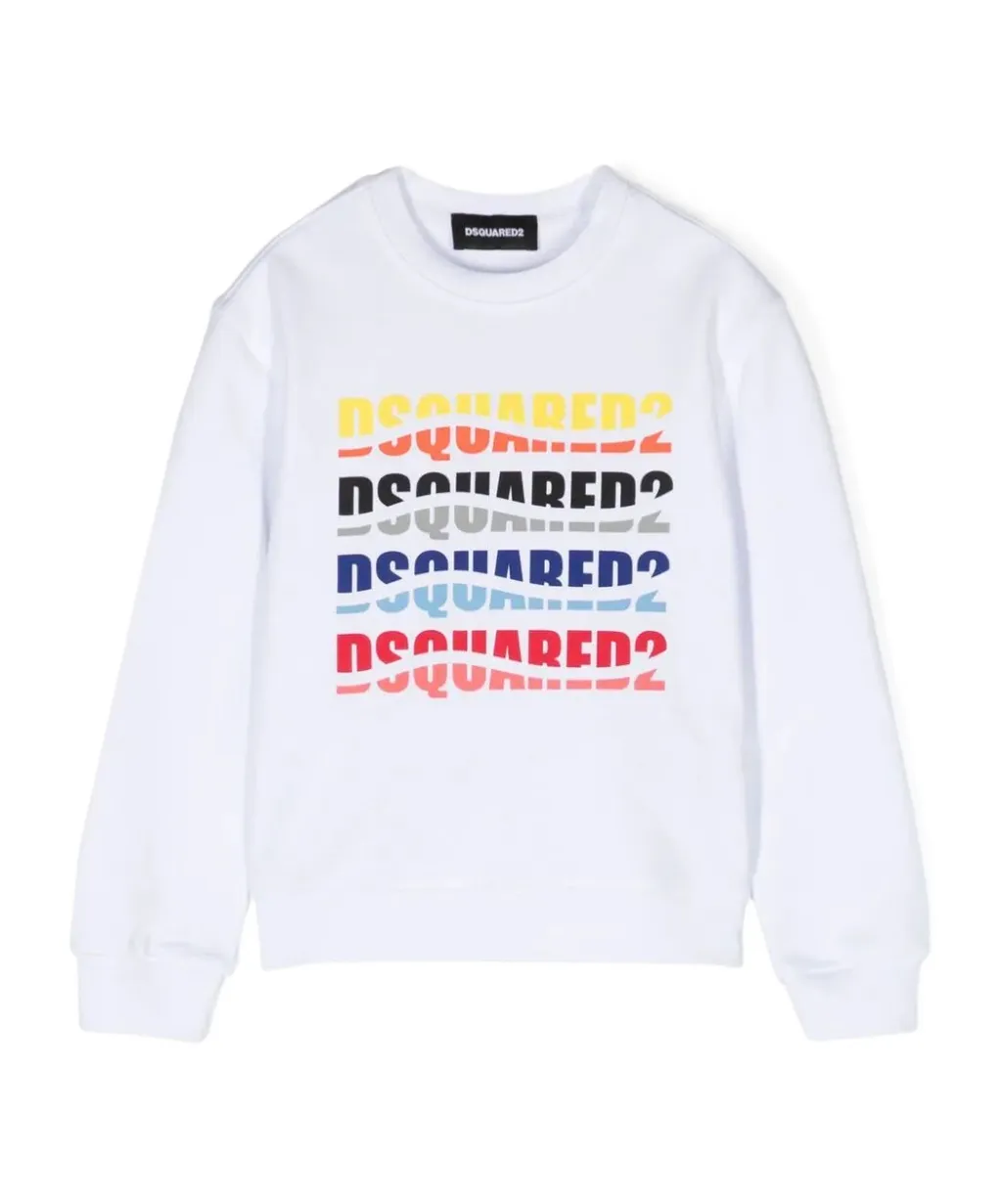 Dsquared2 Kids Logo Printed Crewneck Sweatshirt