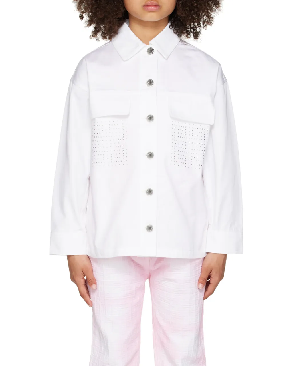 Button Long-Sleeved Denim Jacket