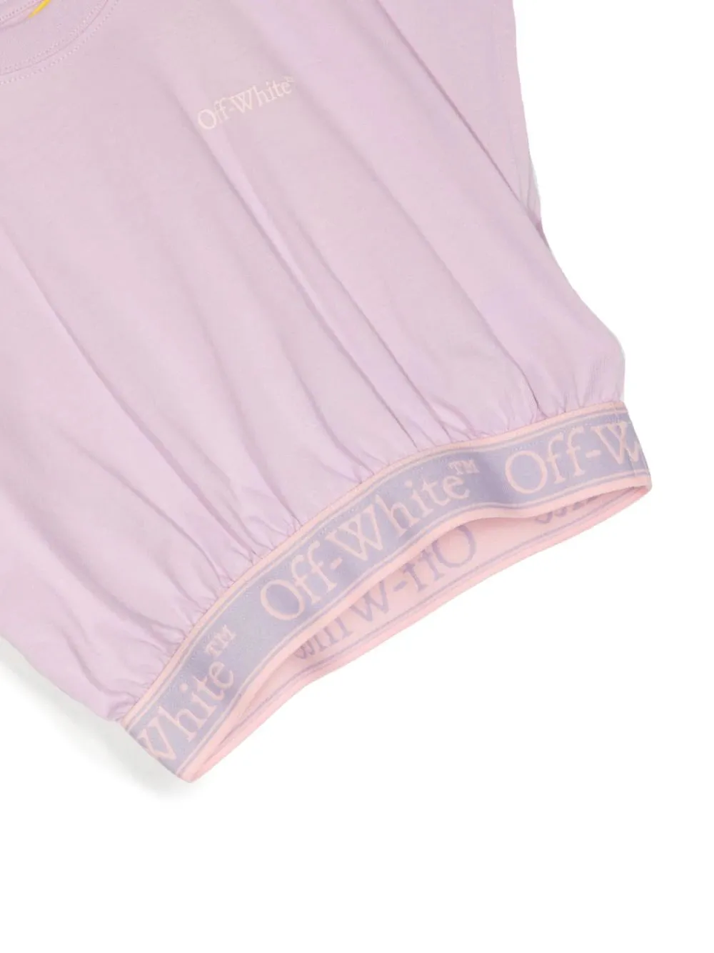 Off-White Kids Bookish Logo Band Crewneck T-Shirt