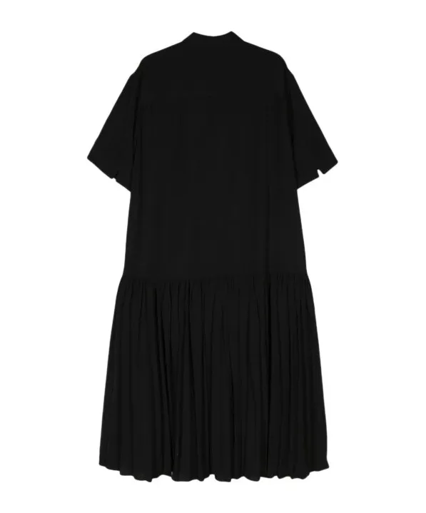 Mushroom-Embroidered Crepe Midi Dress