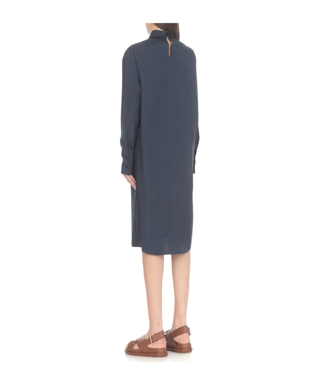 Marni Collared Long-Sleeve Shirt Dress