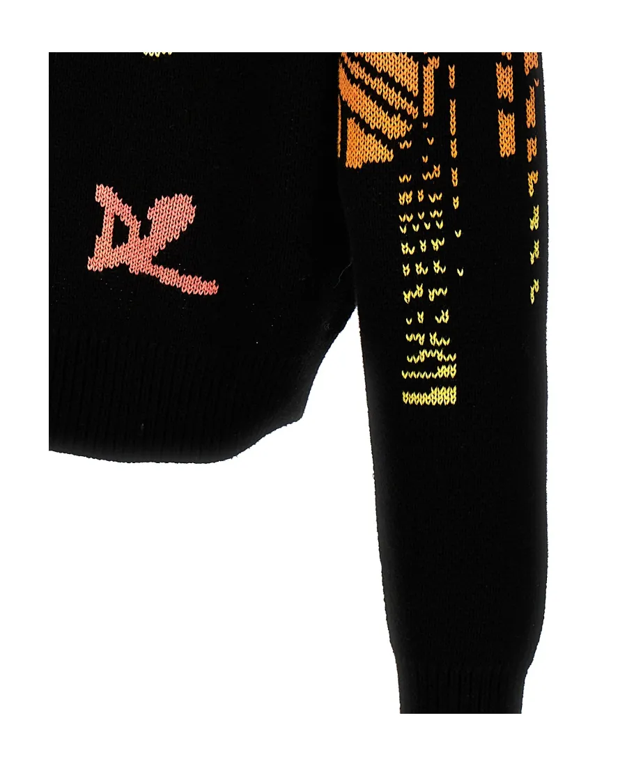 Dsquared2 Graphic Intarsia Knit Jumper