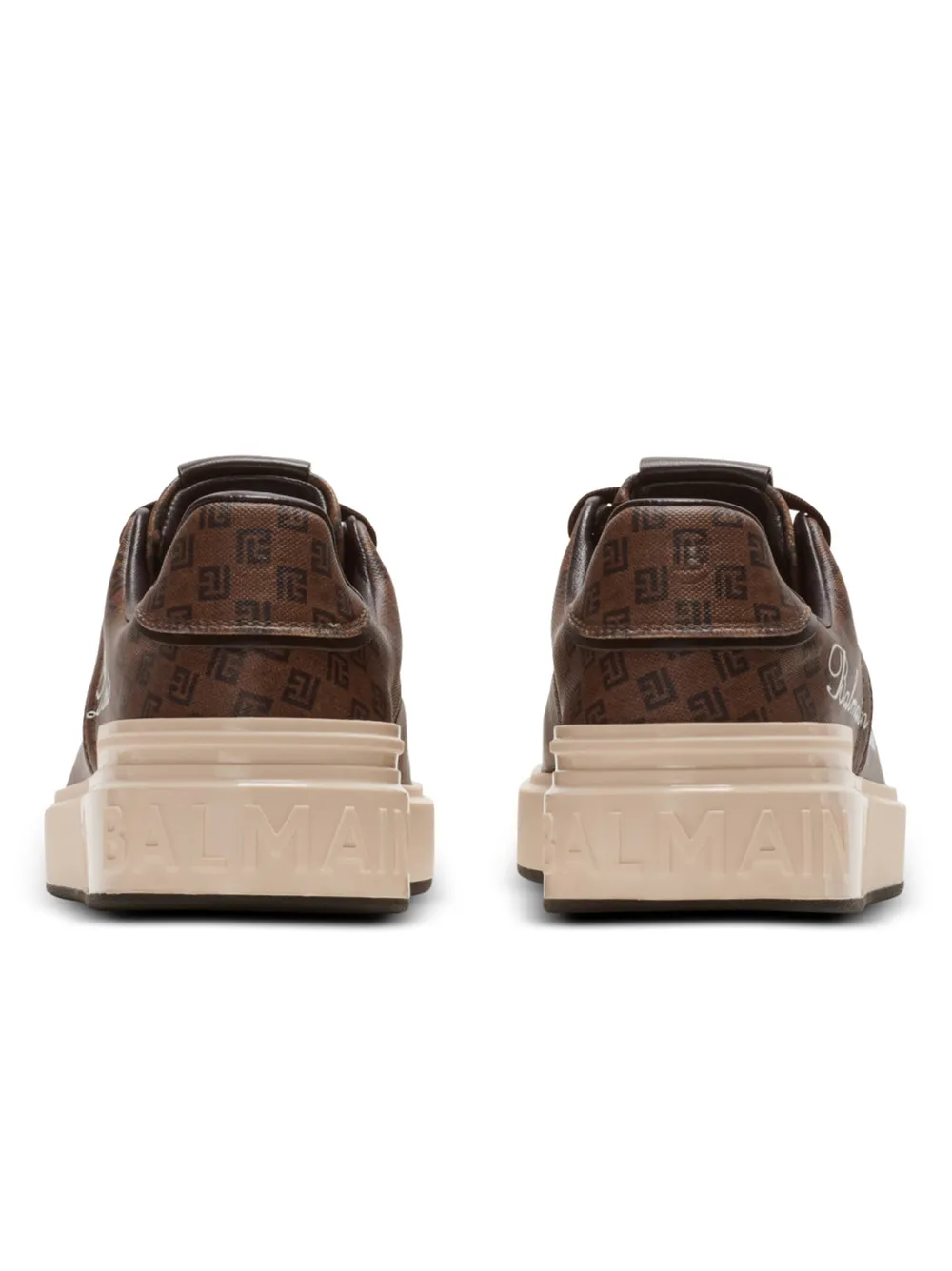 Balmain Low Top Monogrammed Sneakers