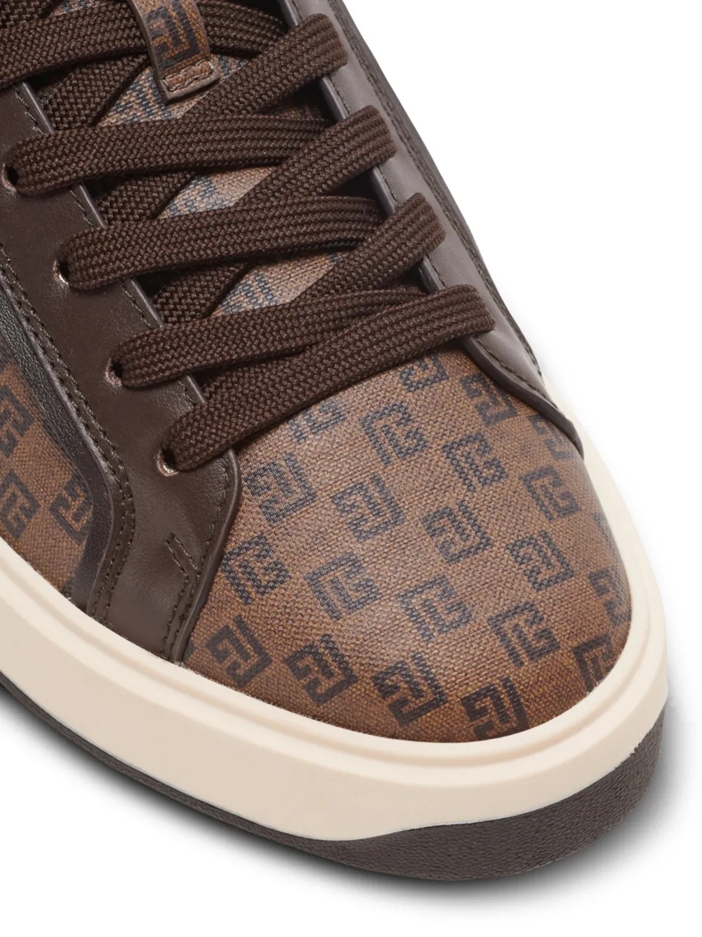 Balmain Low Top Monogrammed Sneakers