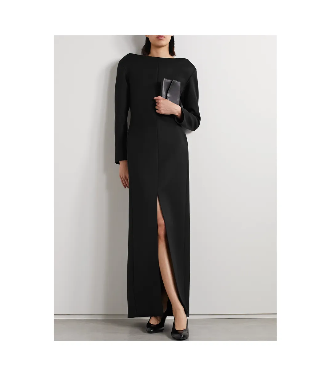 Reysha Wool Extra-Long Dress