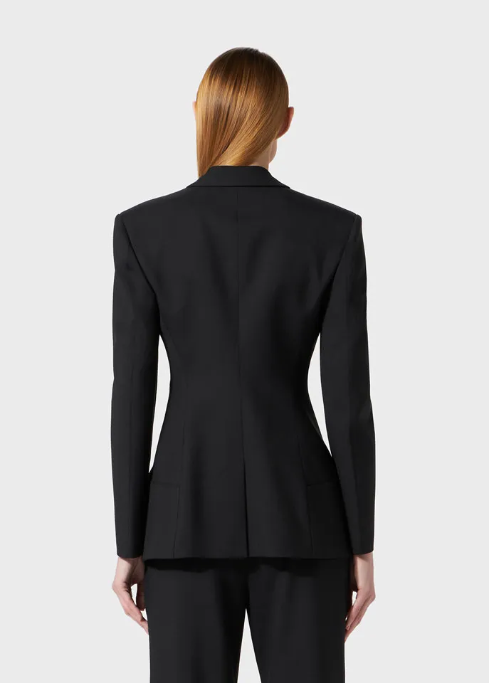 Blumarine Buckle-Detailed Long Sleeved Blazer