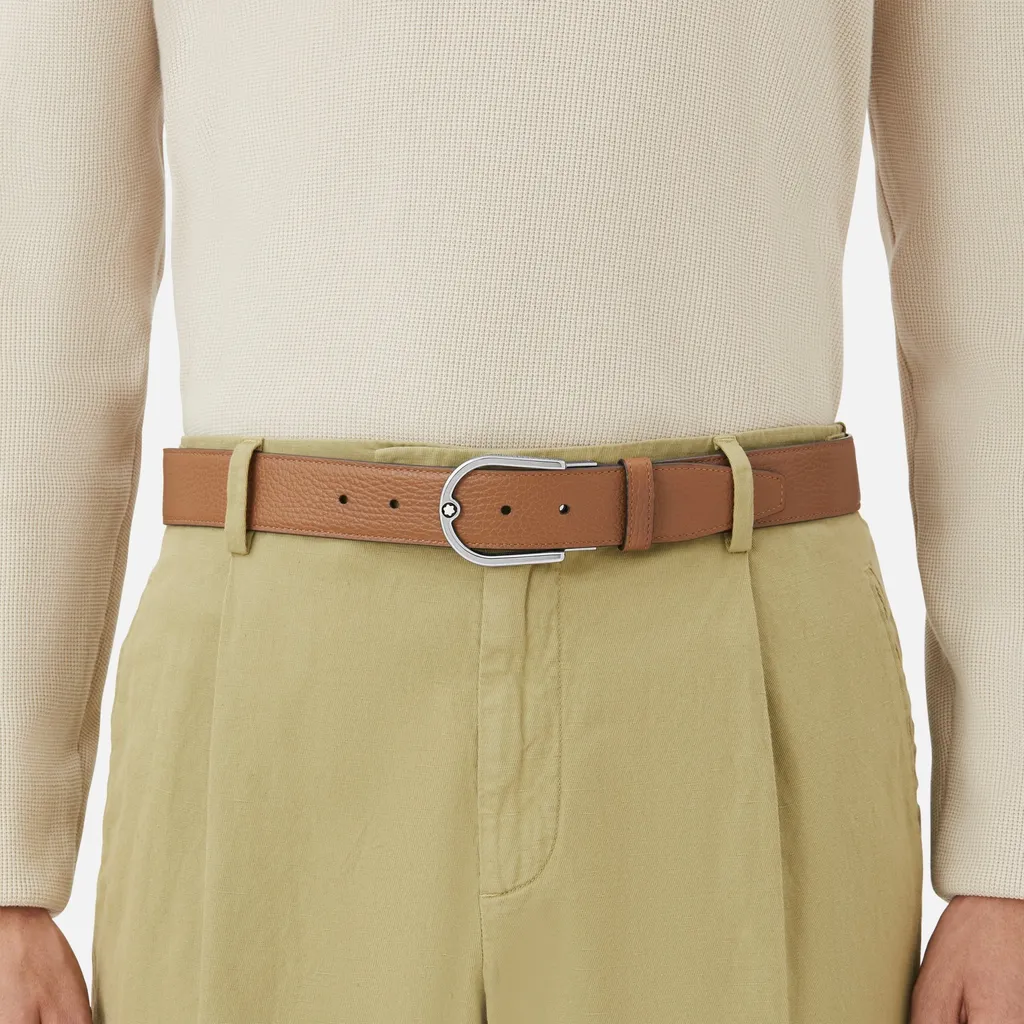 Double-Sided Horseshoe Buckle Belt