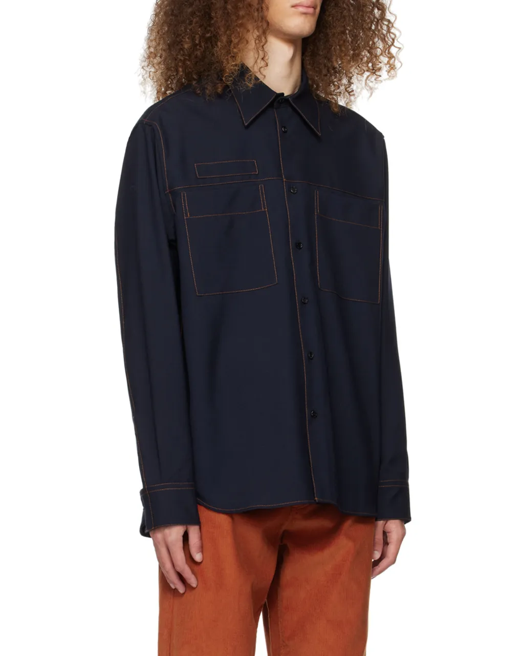 Stitched Long-Sleeved Shirt