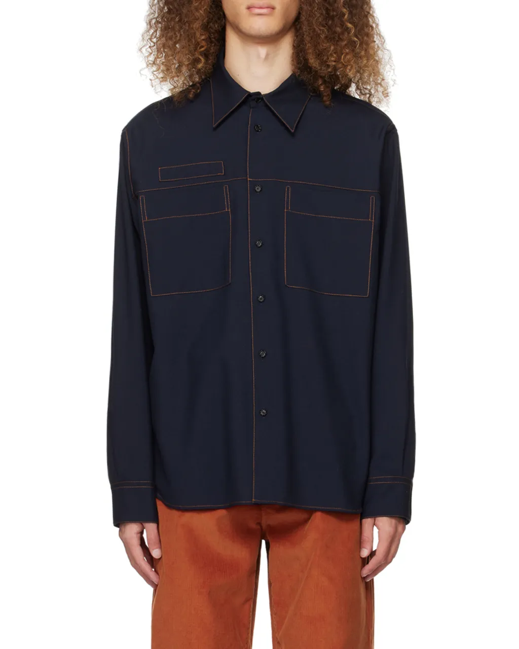 Stitched Long-Sleeved Shirt