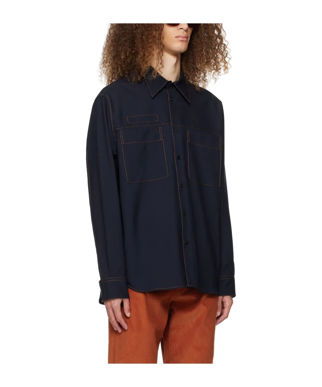 Stitched Long-Sleeved Shirt