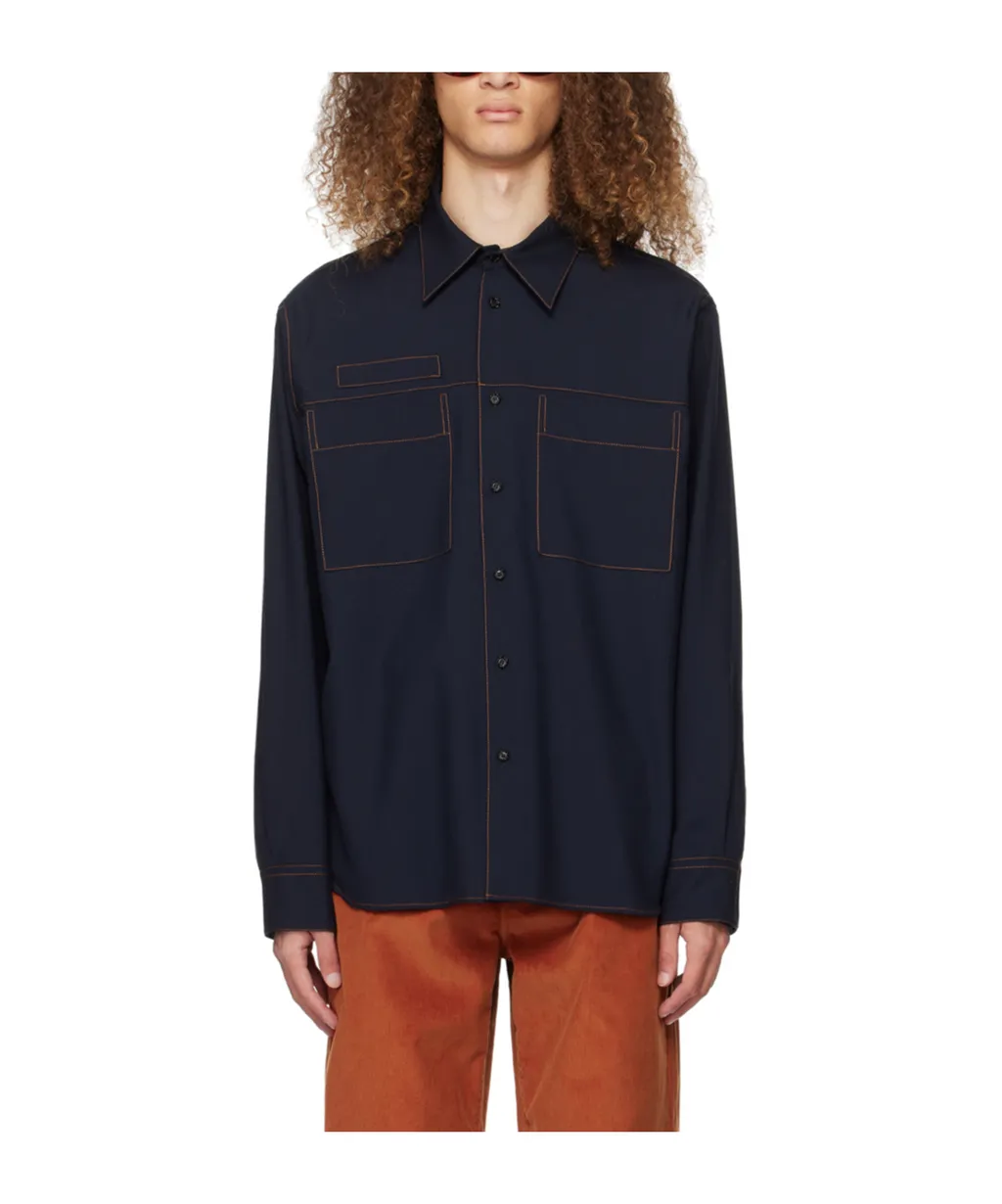 Stitched Long-Sleeved Shirt