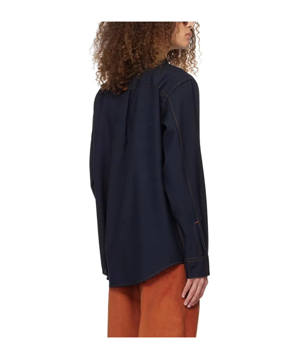 Stitched Long-Sleeved Shirt