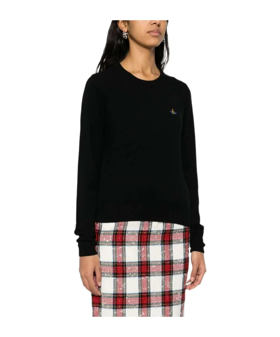 Vivienne Westwood Orb-Embroidered Crewneck Jumper