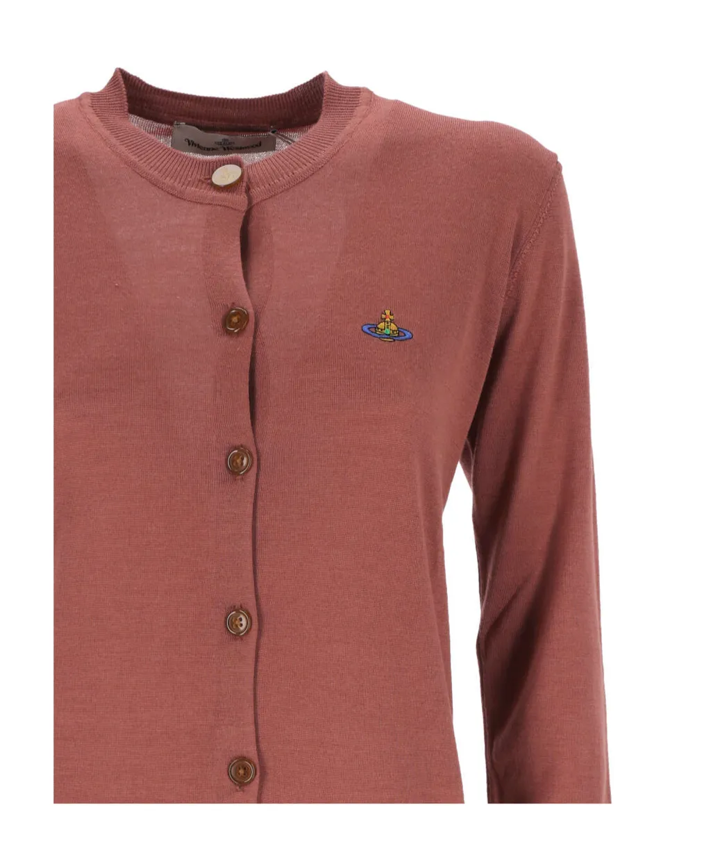 Vivienne Westwood Logo Embroidered Cardigan