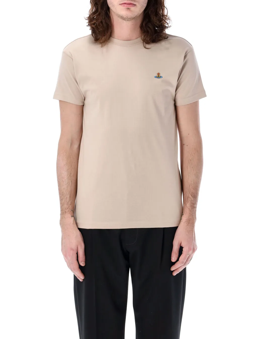 Vivienne Westwood Logo Embroidered Crewneck T-Shirt