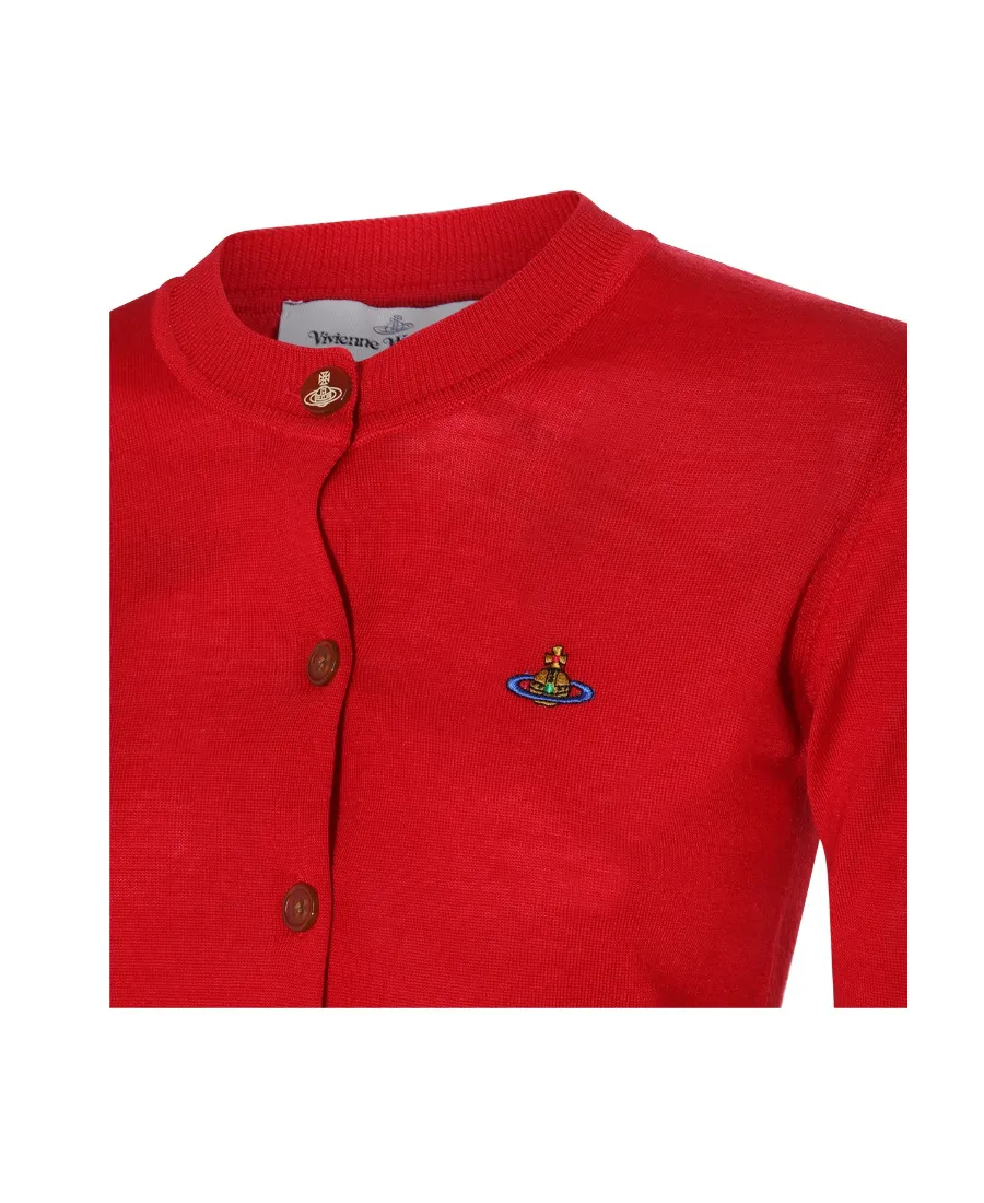 Vivienne Westwood Logo Embroidered Cardigan