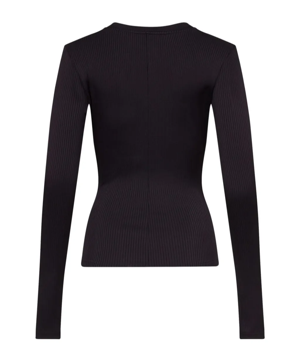 Area Star Stud-Detailed V-Neck Knitted Jumper