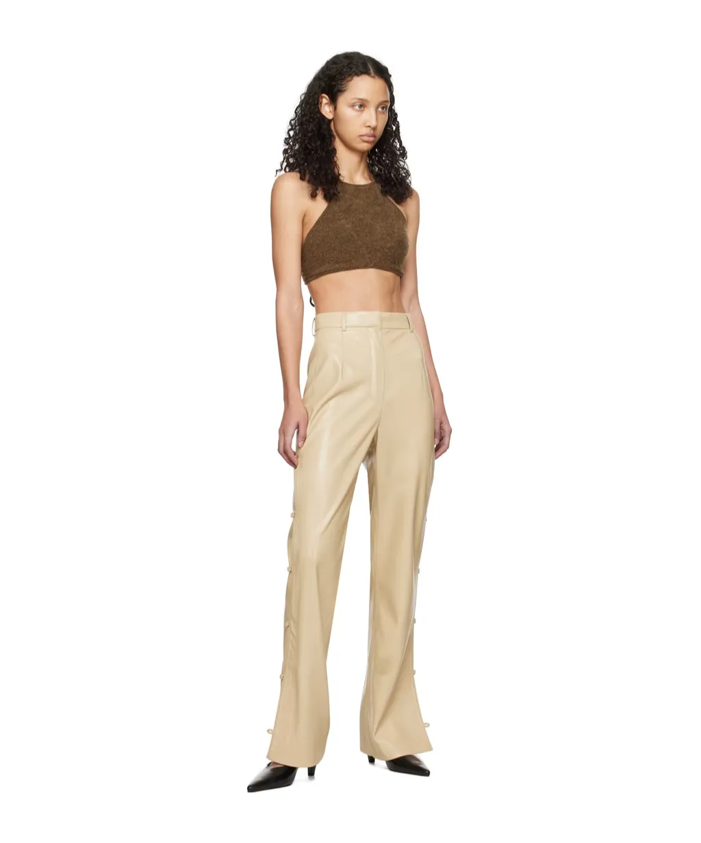 Halterneck Fine-Knit Bralette