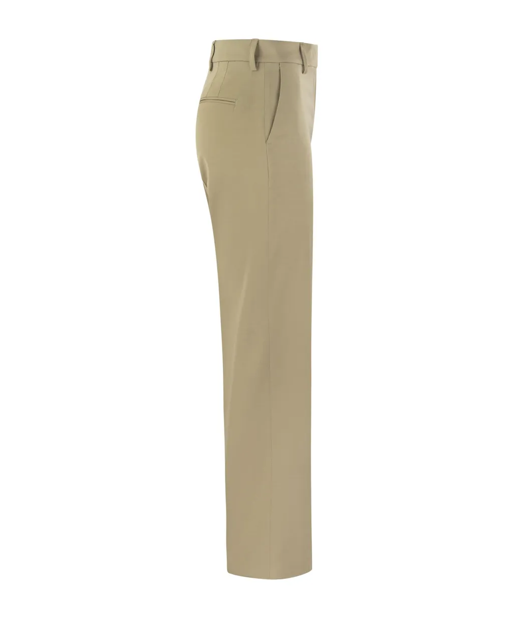 Pt Torino Ambra Pressed Crease Slim-Fit Trousers