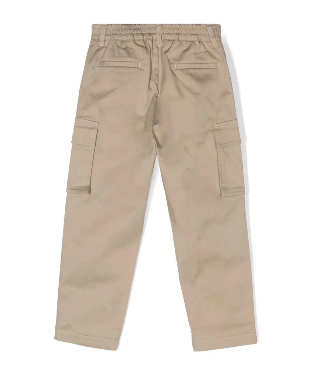 Golden Goose Kids Logo Embroidered Cargo Pants