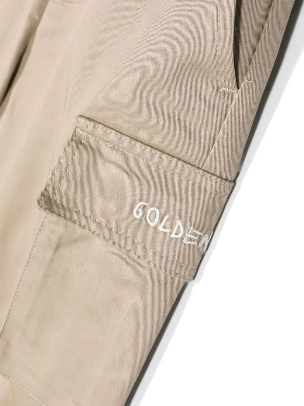 Golden Goose Kids Logo Embroidered Cargo Pants