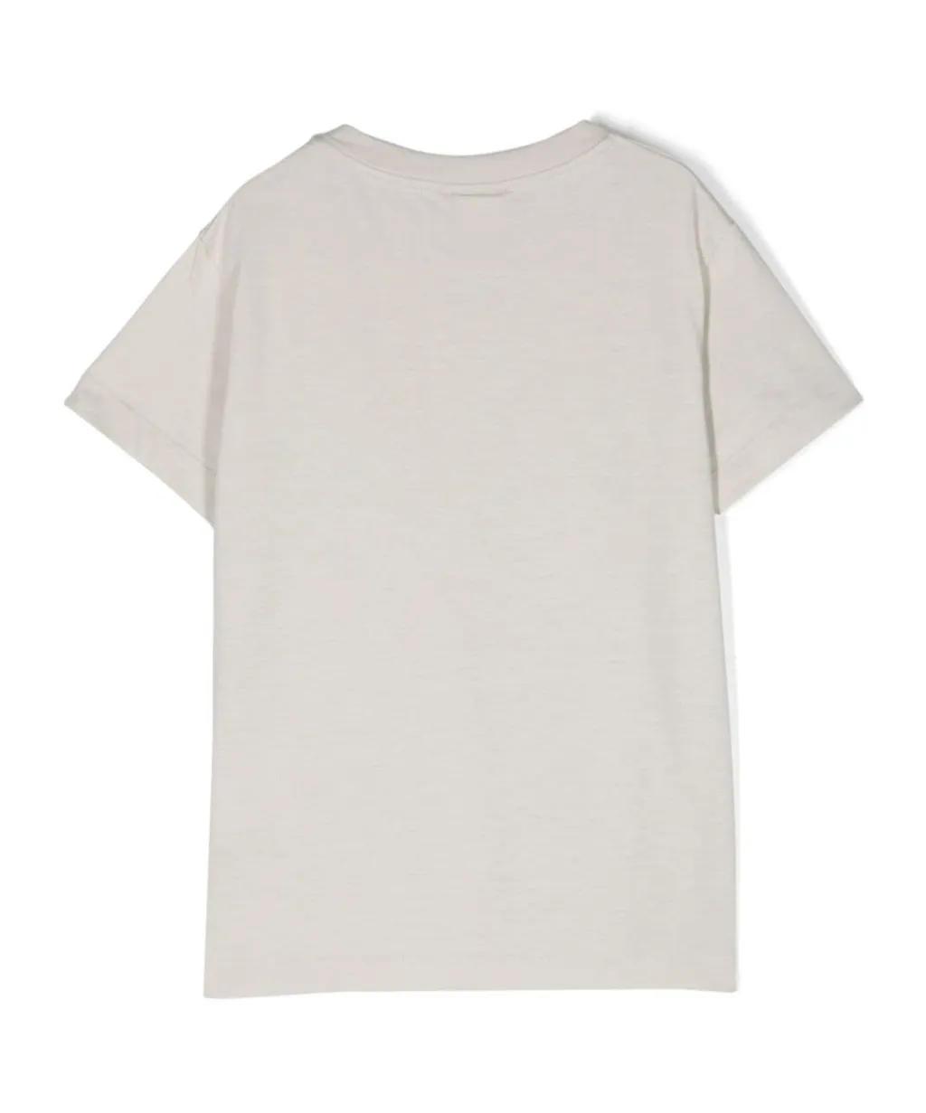 Fendi Kids Logo Embroidered Crewneck T-Shirt