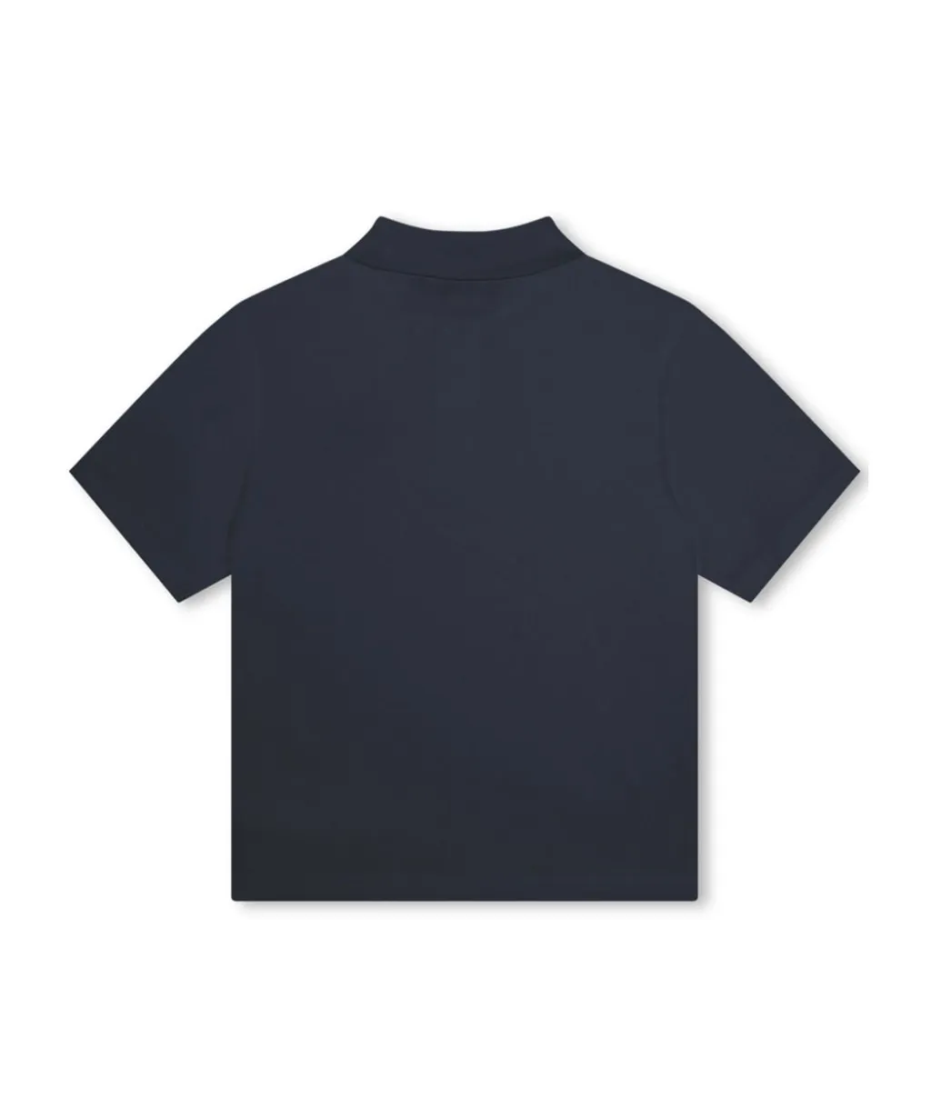Kenzo Kids Logo Printed Short-Sleeved Polo Shirt