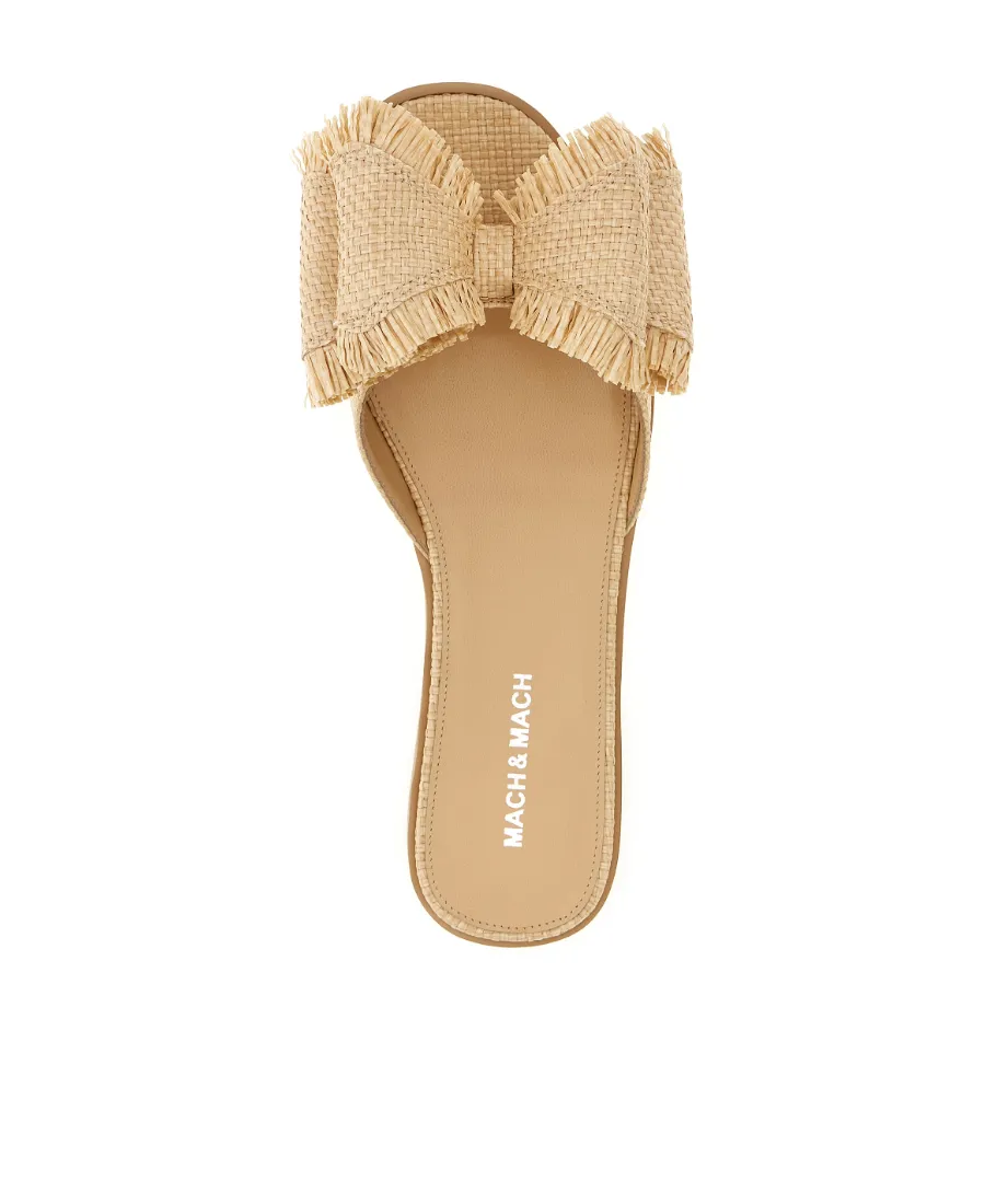 Mach & Mach Bow Detailed Flat Sandals