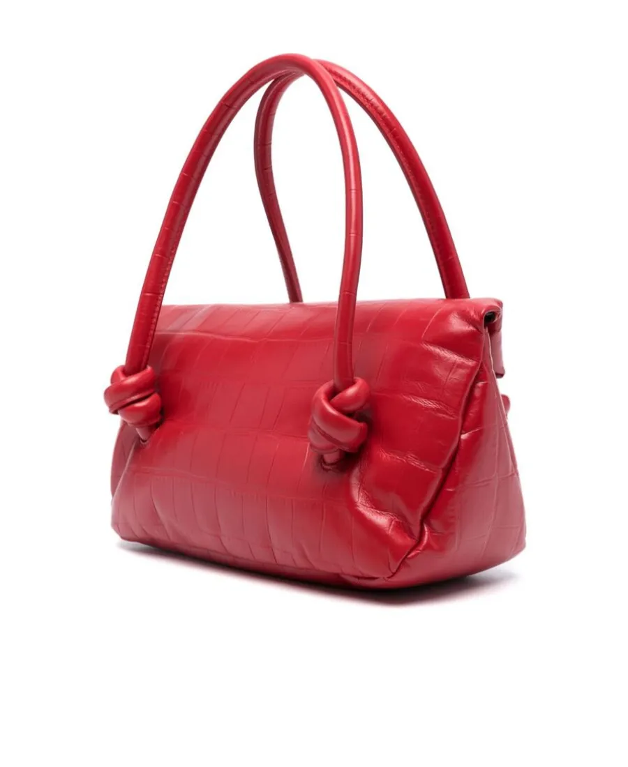 Jil Sander Small Knot-Detailed Embossed Shoulder Bag
