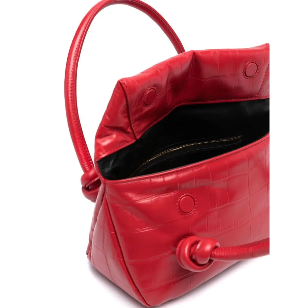 Jil Sander Small Knot-Detailed Embossed Shoulder Bag